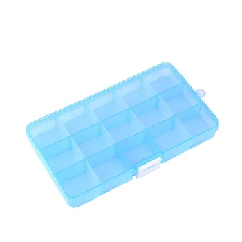 

Storage Plastic Box Case Slots-Organizer Jewelry Pill-Gadgets Loom-Bands Craft Nail-Art-Beads 15-Grids Box Makeup Tools Holder