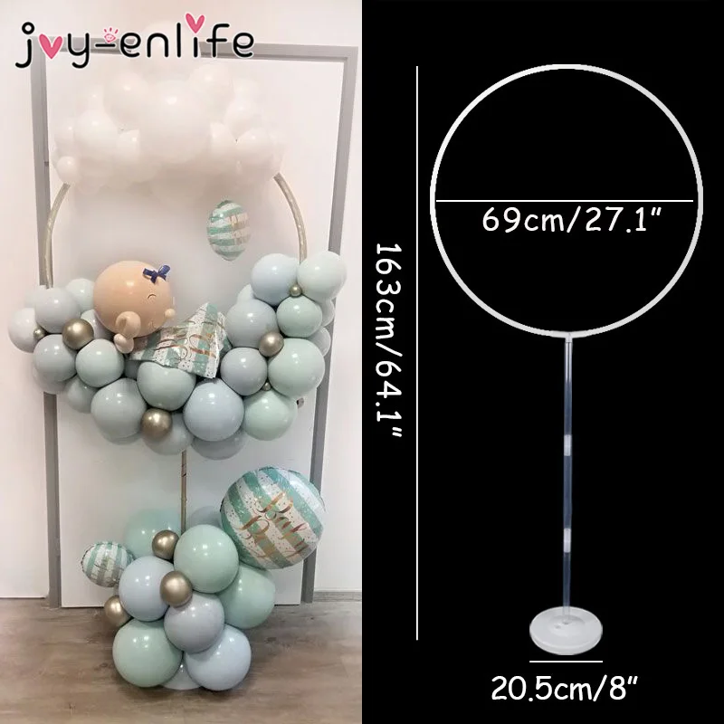

Circle Balloon Arch Frame Balloons Stand Wedding Props Backdrops Boards Birthday Party Decor Baby Shower Balloon Wreath Frame