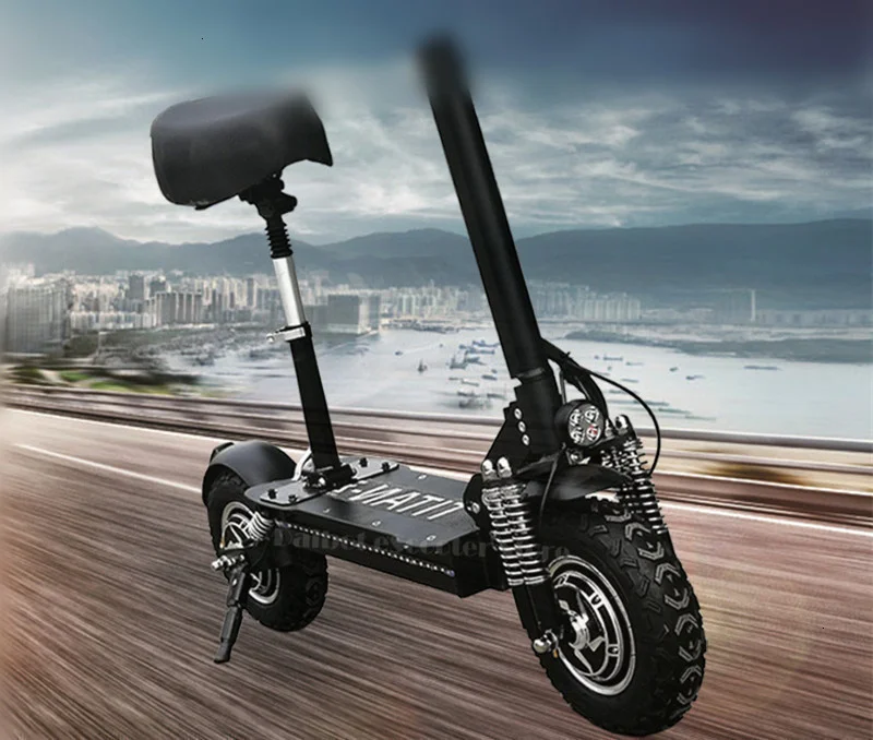 Powerful Off Road Electric Scooter Two Wheels Electric Scooters 11 Inch Double Drive 1200W 90KMH Foldable Electric Bikes Adults (19)