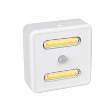 Шкаф свет человеческого тела гардероб движения сенсор Регулируемая Ночная батарея питание COB светодиодный с регулируемой яркостью перезаряжаемый лестница кухня