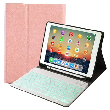 

Hot Sale Keyboard Leather Case Backlit Folio Cover Wireless Bluetooth Keyboard for iPad 10.2 2019