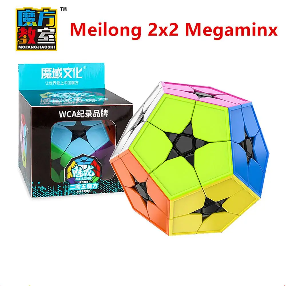 MoYu Yuhu Meilong 2x2x2 megaminxeds, Магический кубик, MEILONG 2X2 скорости 12-по бокам волшебный куб MOYU Yuhu 2x2 megaminxeds головоломка куб