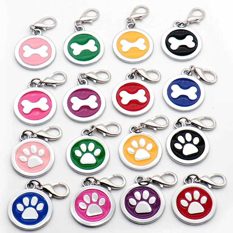 Wholesale20PcsDogIDTagCustomPetidTagsCollarAccessoriesPersonalizedPuppyNameplate