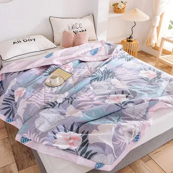 

Thin Summer Quilt Air-Condition Stitching Comforter Cotton Fabric Polyester Twin Full Queen Size Comforter Summer Bedding