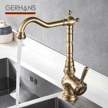 GERHANS Faucet K14218 смитель для кухни с гайкой Цвет: «античня бронза»