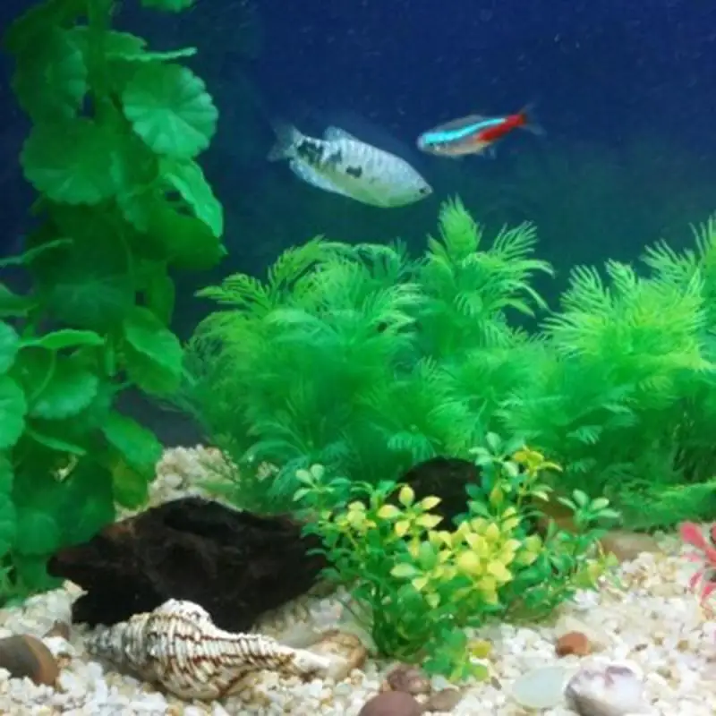 Artificial Aquarium Plants Fish Tank Ornaments 30cm