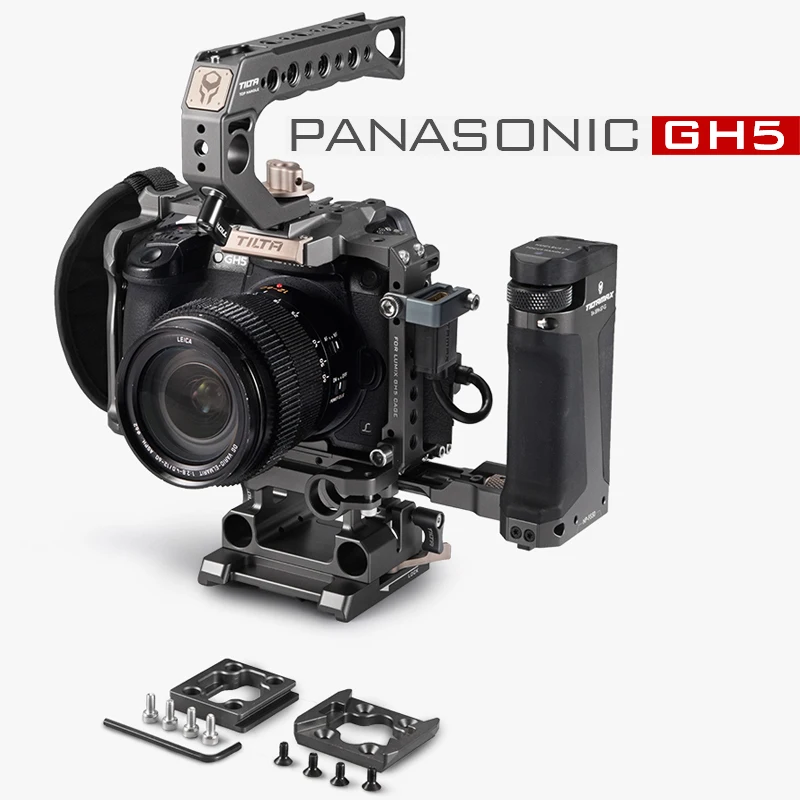 Клетка для камеры Tilta DSLR Rig Panasonic Lumix GH5 GH5S gh4 rig Kit ручка с верхней ручкой и боковой
