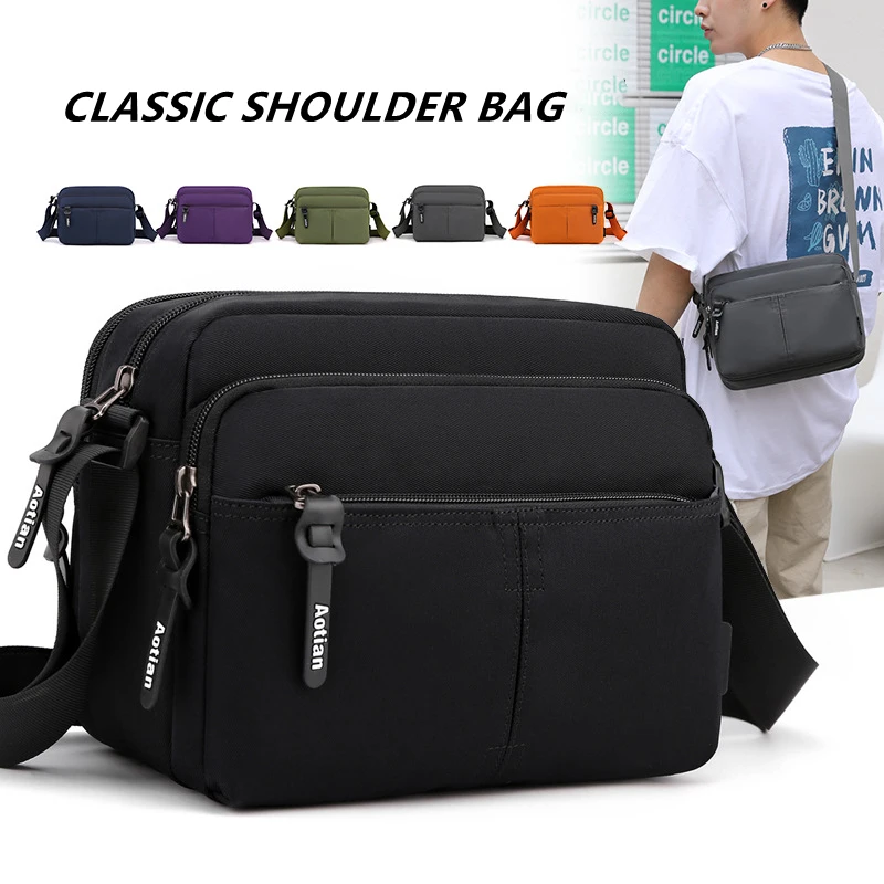 Navy Blue Mens Bag Shoulder Blue Crossbody Bags Men Man Bag