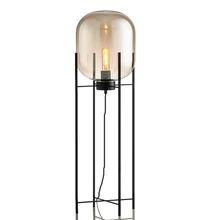 Современный скандинавский стеклянный и Железный E27 СВЕТОДИОДНЫЙ торшер, напольный светильник для гостиной, прикроватный, для кабинета, отеля, проекта