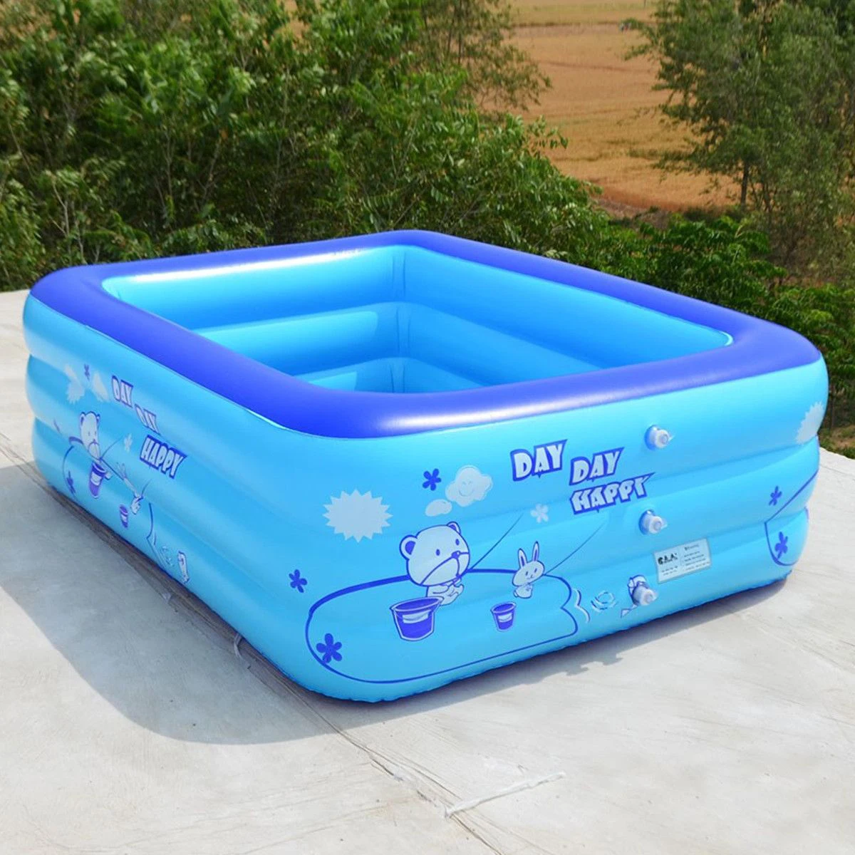 Outdoor Summer Indoor Kids New 120cm 2/3layers Children Inflatable Pool Bathing Tub Baby Kid Home Outdoor Large Swimming Square inflatable swimming pool,inflatable bathtub
