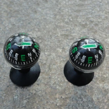 

Black Mini Car Dashboard Boat Truck Suction Pocket Navigation Compass Ball Mount