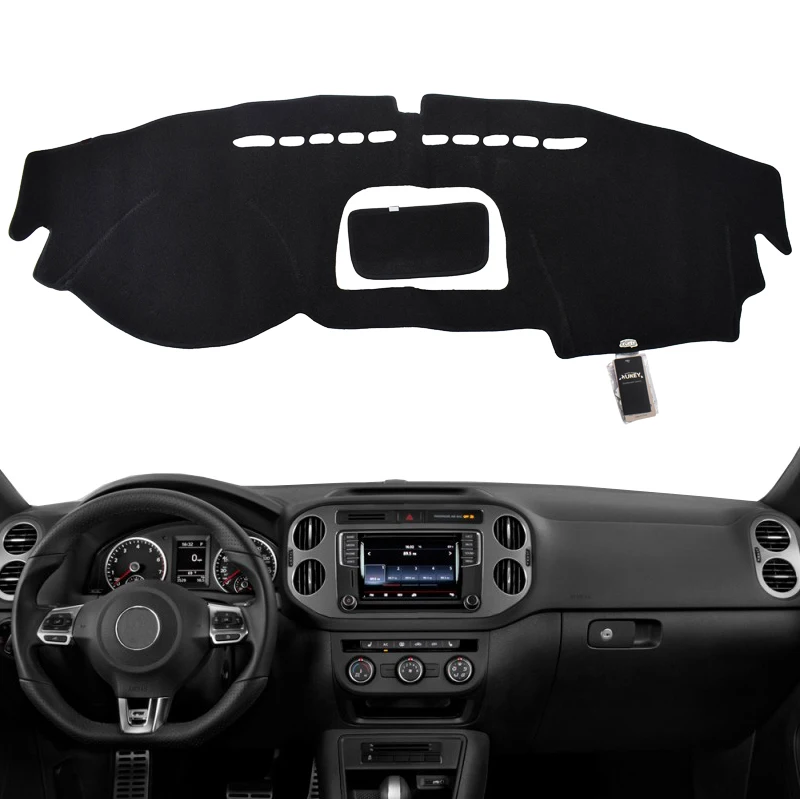 Крышка приборной панели автомобиля для VW Beetle 1998-2010 Tiguan 2009- Polo MK5 6R Jetta 4 6 MK4 MK6 коврик приборной панели - Название цвета: Tiguan-LHD 09-15