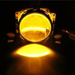 Multicolor LED Devil Eyes for Custom Headlight Retrofit (YELLOW)
