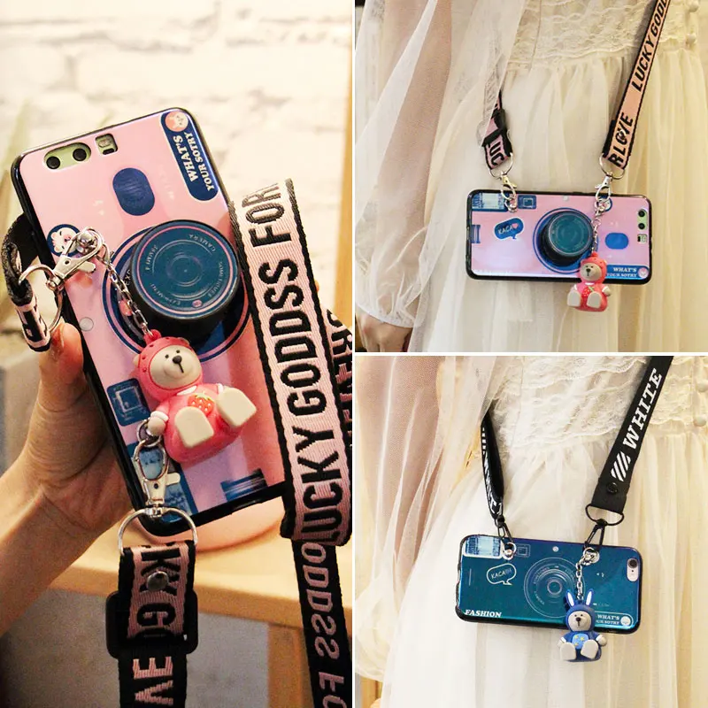 

phone cases Free Delivery of Fashion Retro Camera Wristband Mobile Set For iPhone XS MAX XR X 8 7 6S 6 Plus cases