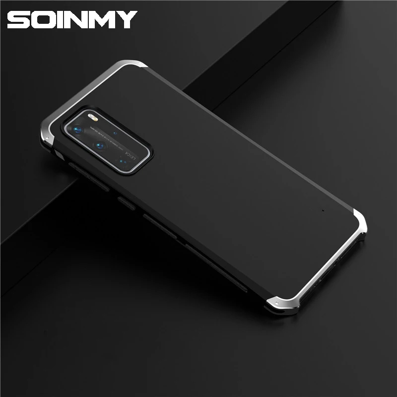 Металлический чехол для Huawei P40 Honor 9X 30 V30 Pro Алюминиевый противоударный