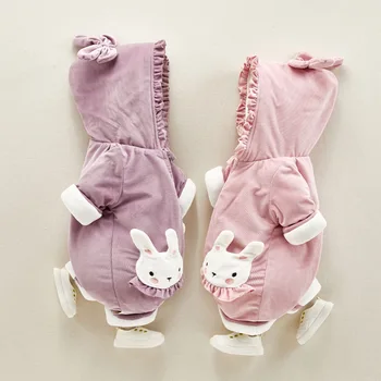 

Baby Thicken Warm Jumpsuits Infant Outdoor Winter Climbing Clothes Newborn Winter Cartoon Clothing Baby Boys Girls Rompers