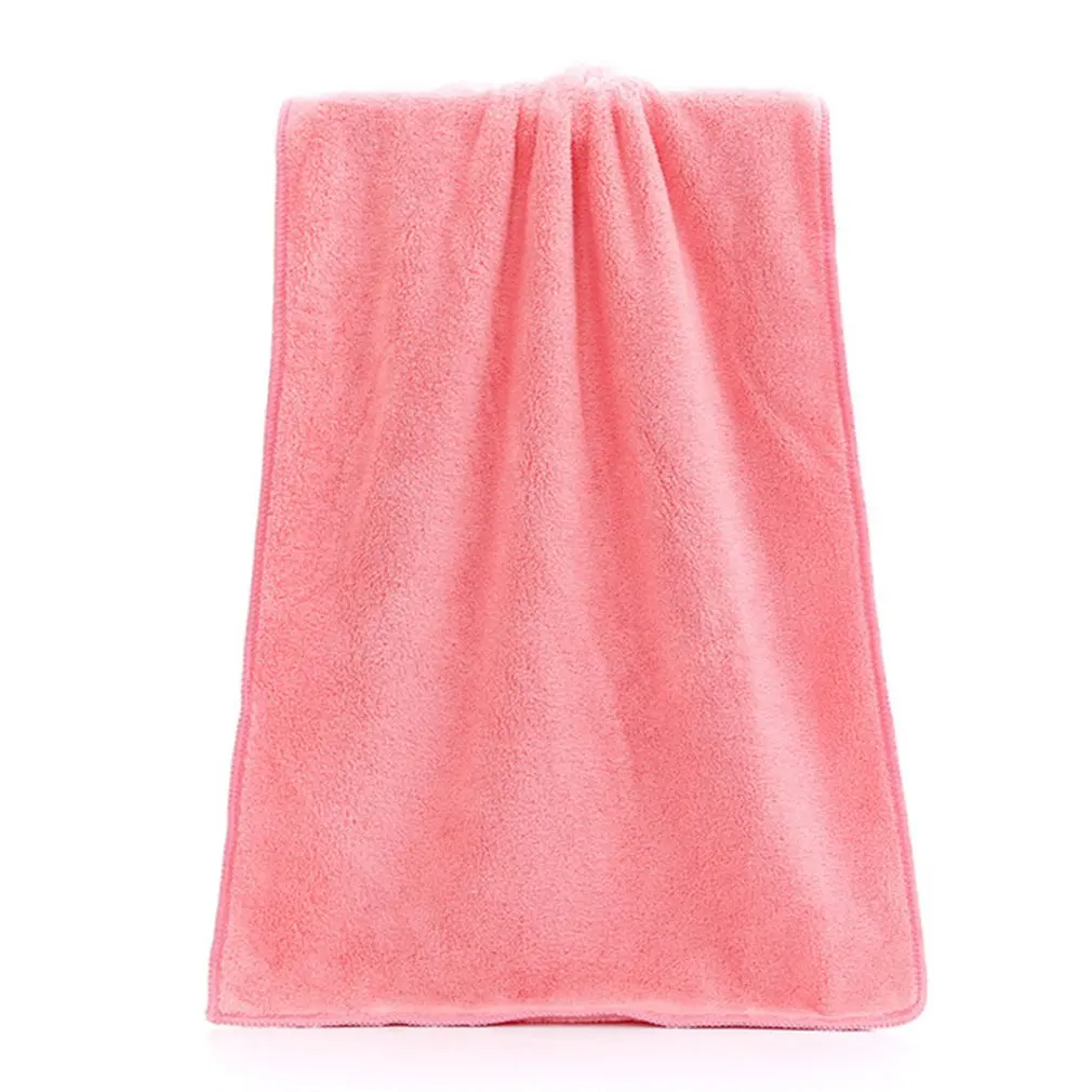Впитывающее банное из микроволокна полотенце лист купальный душ сушильная ткань изысканно разработанный прочный великолепный - Цвет: Pink