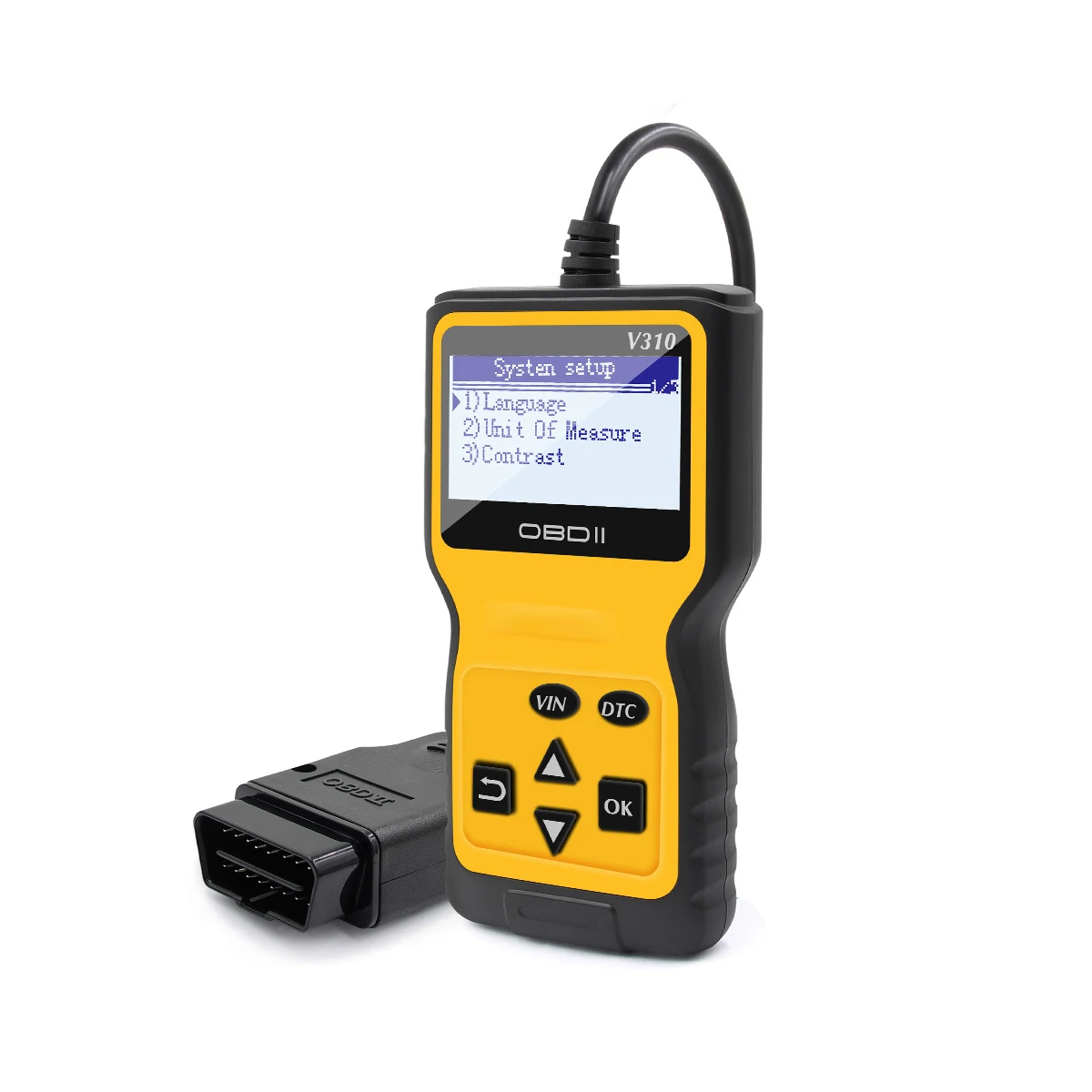 OBD2 автомобильный OBD II диагностический сканер двигателя охлаждающей жидкости Temp Автомобильный датчик скорости OBDII диагностический инструмент - Цвет: Цвет: желтый