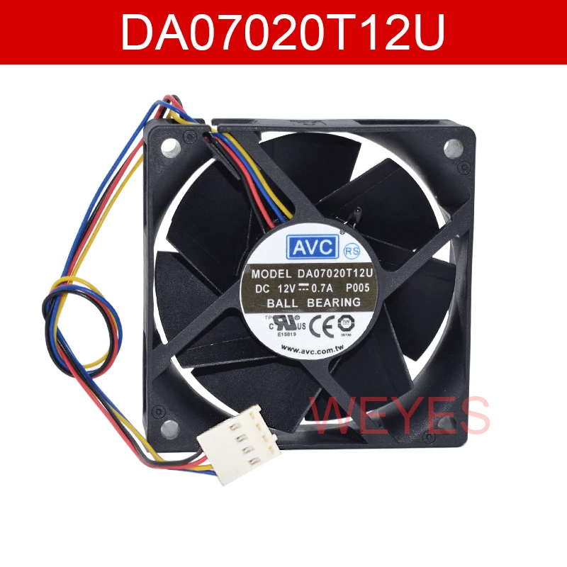 

DA07020T12U для AVC 7020 12V 0.7A 7 см 4 провода линии контроля температуры вентилятор новый