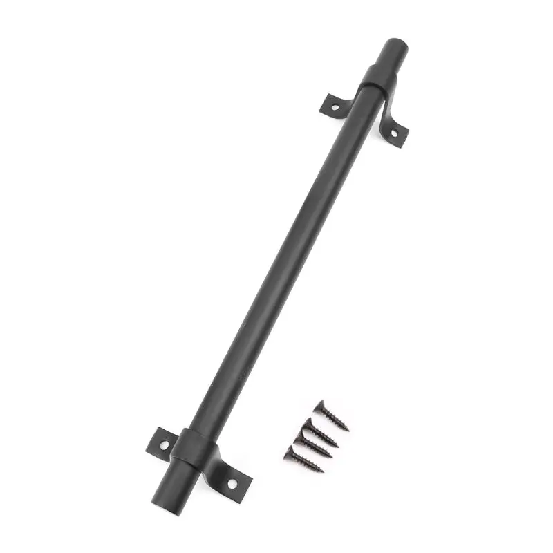 

Black Cast Iron Barn Sliding Door Handle Rustic Gate Puller Furniture Hardware Y1QB