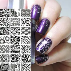 Волна текстуры узорами, дизайн ногтей штамп шаблон и форма для ногтей трафарет для ногтей DIY Инструменты нанесите лак для ногтей на