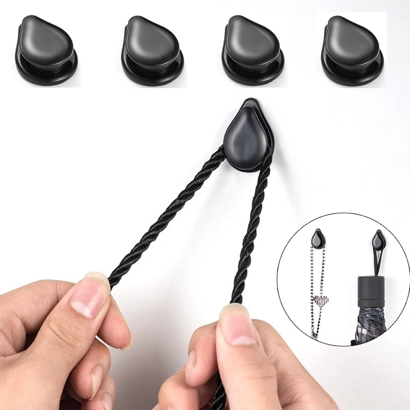 Description Picture 2 of item4Pcs Car Hooks Organizer Storage USB Cable Headphone Key Storage Self Adhesive Wall Hook Hanger Auto Fastener