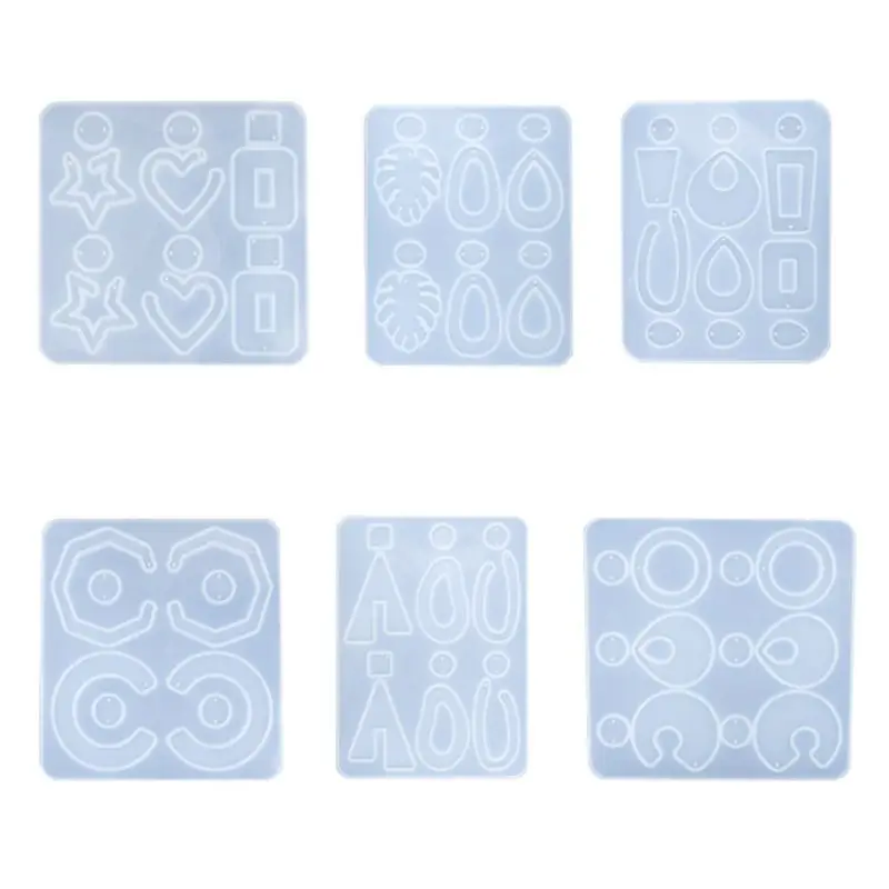 

Crystal Resin Mold Geometric Irregular Earring Necklace Mould Pendant Making Tool DIY Craft