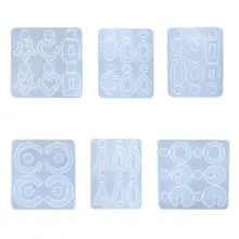 Crystal Resin Mold Geometric Irregular Earring Necklace Mould Pendant Making Tool DIY Craft