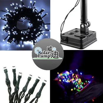 

Manufacturers selling solar lamp series of 12 meters 100 waterproof led outdoor landscape garden led decorative light