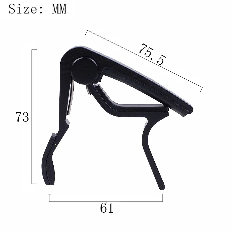 200pcs High quality Single-handed Acoustic Electric Guitar Capo Tune Clamp Trigger- Material Metal