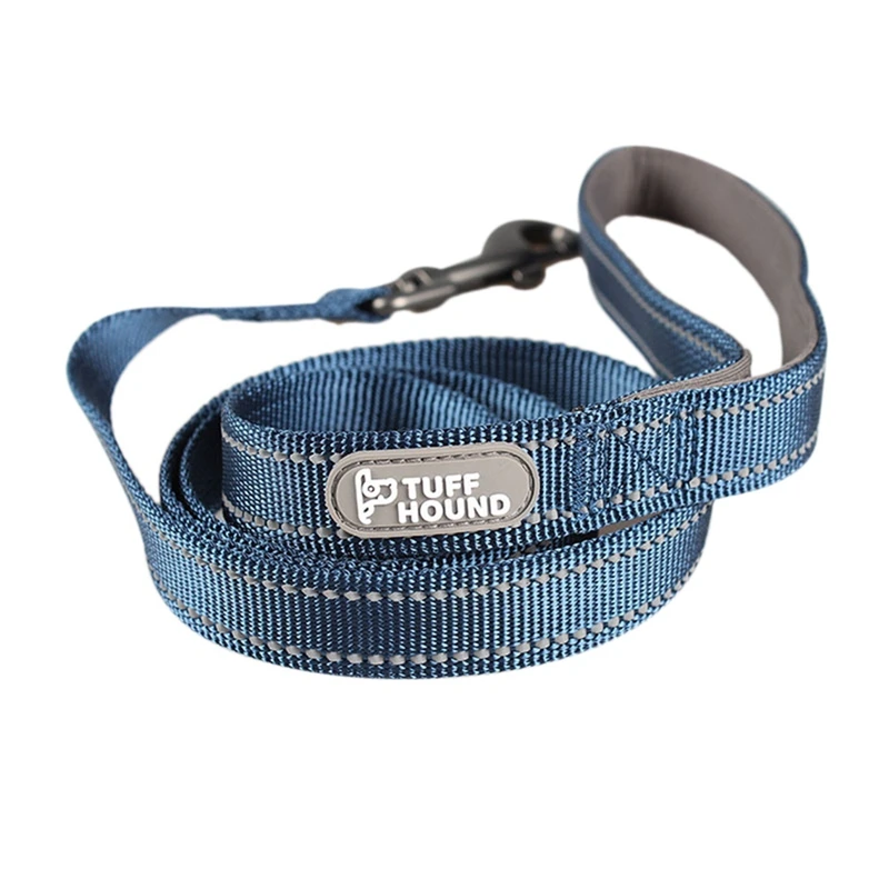 Tuff Hound высокопрочный поводок для домашних животных модная прочная собачья цепь светоотражающий материал нейлоновая веревка гиена