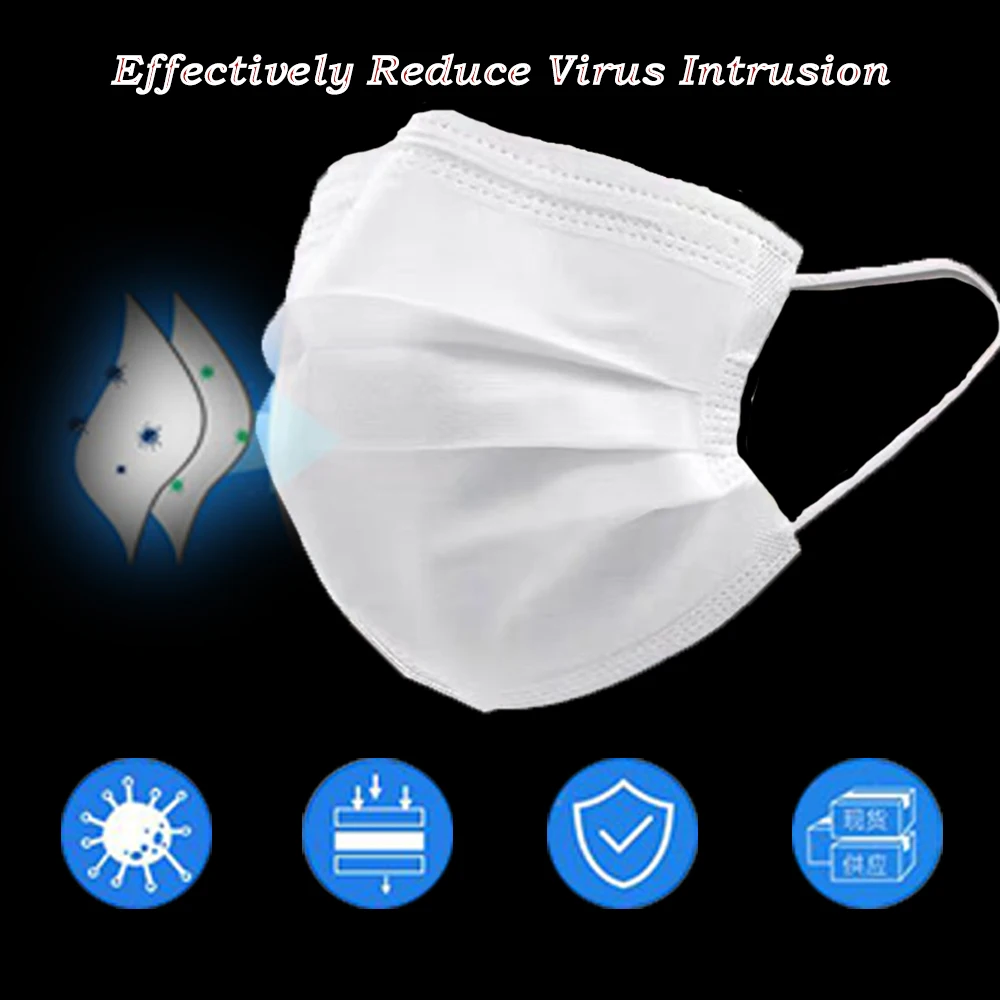 

50 PCS Anti-virus Japanese disposable masks gauze-free breathable dustproof anti-fog ear-hook filter mask