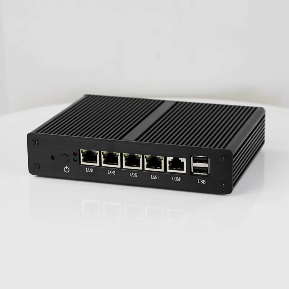 BEEBPC безвентиляторный мини ПК Intel Celeron J1900 Четырехъядерный 4 LAN pfsense Ubuntu