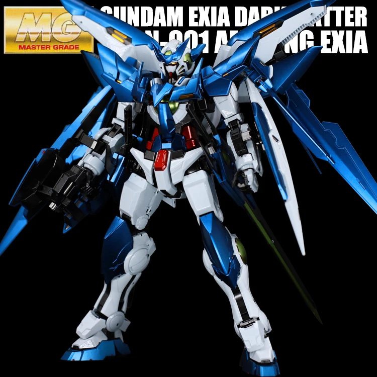 BANDAI MG 1/100 PPGN-001 Гандам удивительные Exia Темная материя металл цветной Темная материя модель подарок игрушки Фигурки - Цвет: blue