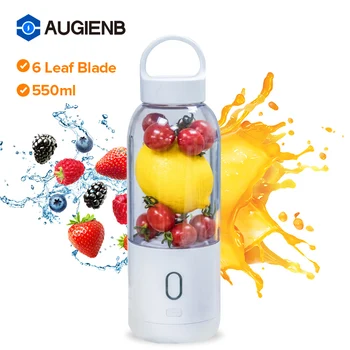 

Blue White Pink Color 7.4v High-power Six-leaf Usb Dual Battery Electric Rechargeable Juicer Home Appliances Kitchen Appliances