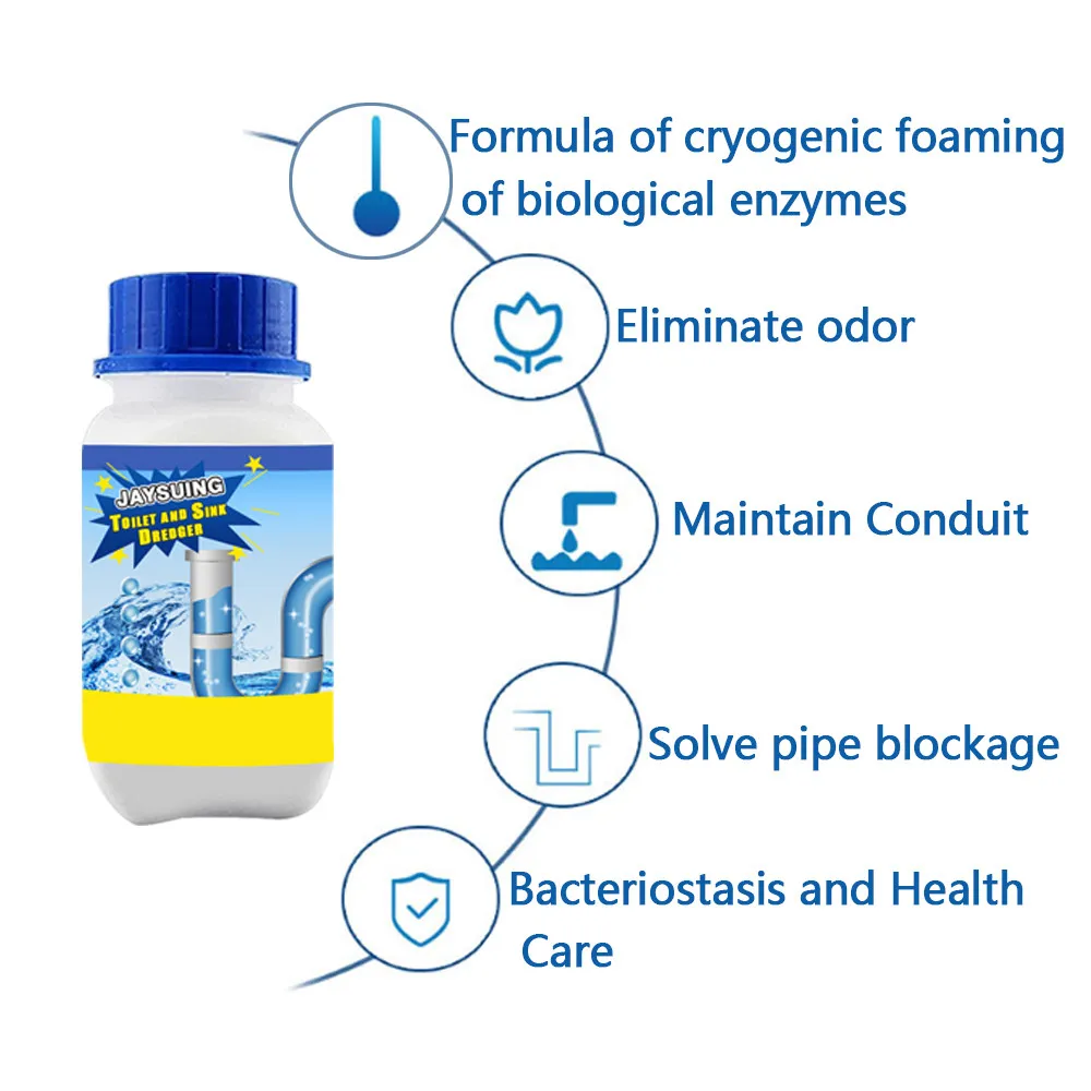 Очиститель сливной трубы, быстрый эффективный Пенящийся очиститель для туалета, волшебные Пузырьковые бомбы, быстро действующий, declugge, товары для уборки дома и кухни