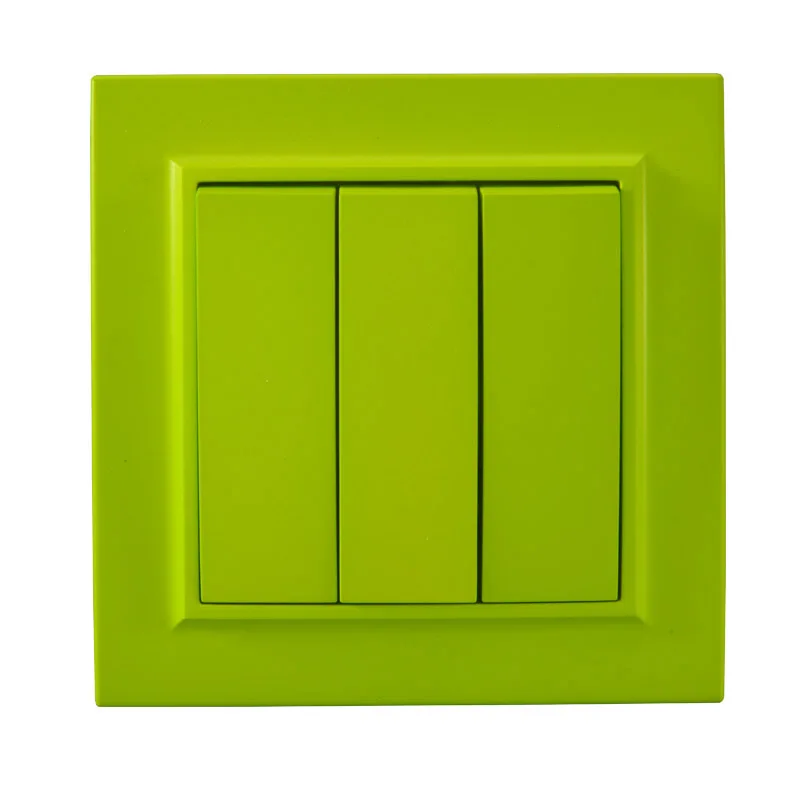 黄绿色一位三开正面