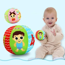 Bola de peluche para bebé, juguete de peluche suave para dormir para bebés y niñas de 0 a 3 meses, sonajero para regalo