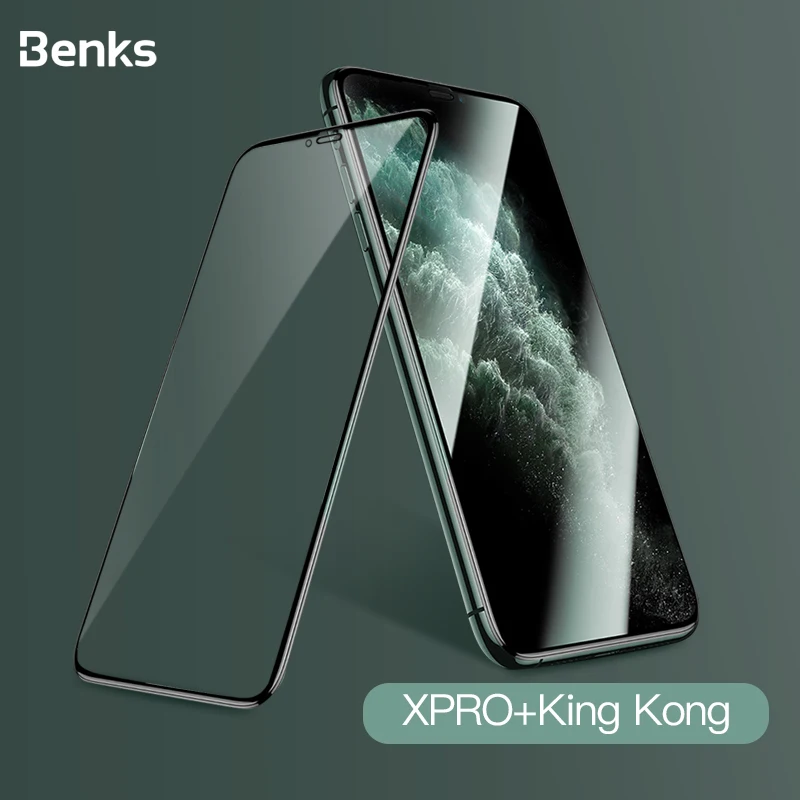 Benks AGC King Kong glass XPRO 3D полное покрытие экрана протектор стекло 0,3 мм для iPhone 11 Pro MAX XR X XS Защитная закаленная пленка