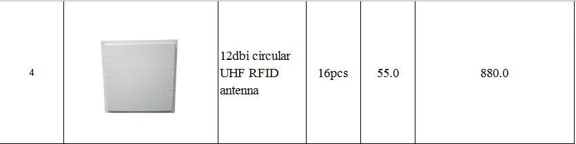 8 портов UHF RFID R2000 считыватель, 12dbi круговая UHF RFID антенна, UHF RFID карта и 10 м кабель