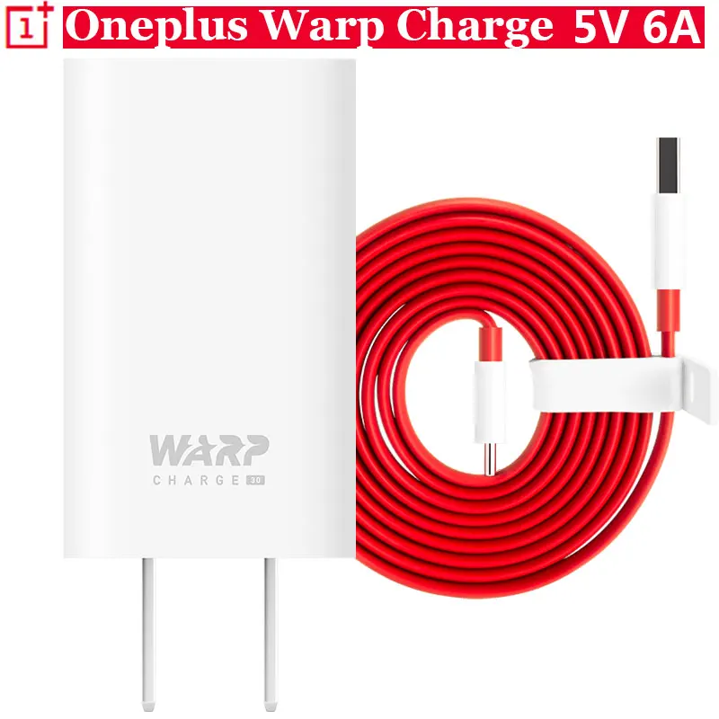 Оригинальный адаптер питания OnePlus Warp Charge 30 5 В 6 Вт кабель Type C 1 м 150 см для