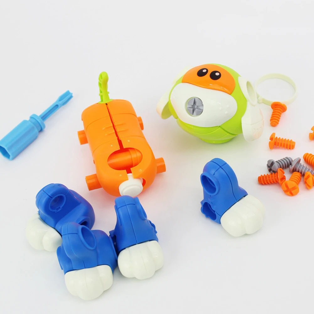 DIY сборка разборка кошек собак животных винт гайки модель Обучающие Детские игрушки