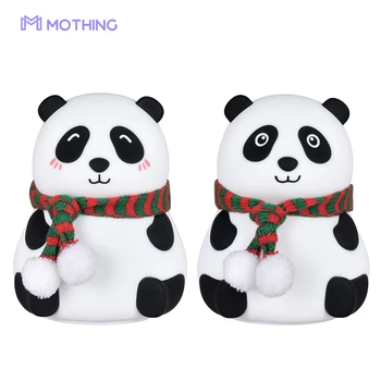 

Cute Panda Silicone Touch Sensor LED Night Light Rechargeable 7 Colors LED USB LED Night Lamp For Children Baby Kids