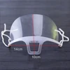 10PCS Restaurant Mouth Mask Sheild Transparent Unisex Colorful Face Mouth Mask Reusable Plastic Mask for Hotel Chef Mask 6