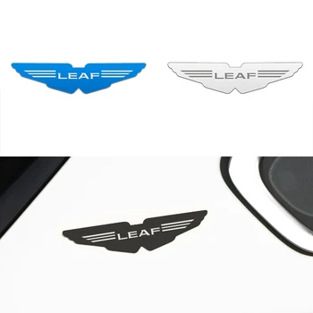 

New style Creative 3D Metal Car Sticker stainless steel for Nissan Leaf 2007-2017 emblem decoration decals Car styling
