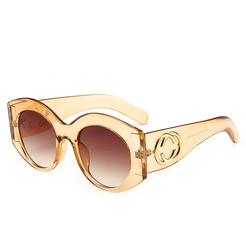 JASPEER Круглые Солнцезащитные очки для женщин и мужчин модные роскошные брендовые дизайнерские винтажные маленькие пастические оправы женские очки - Цвет линз: 5