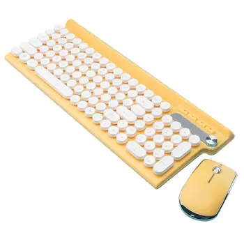 

Wireless Keyboard and Mouse Set Rechargeable Silent Desktop Office Keypad Mouse 28GE