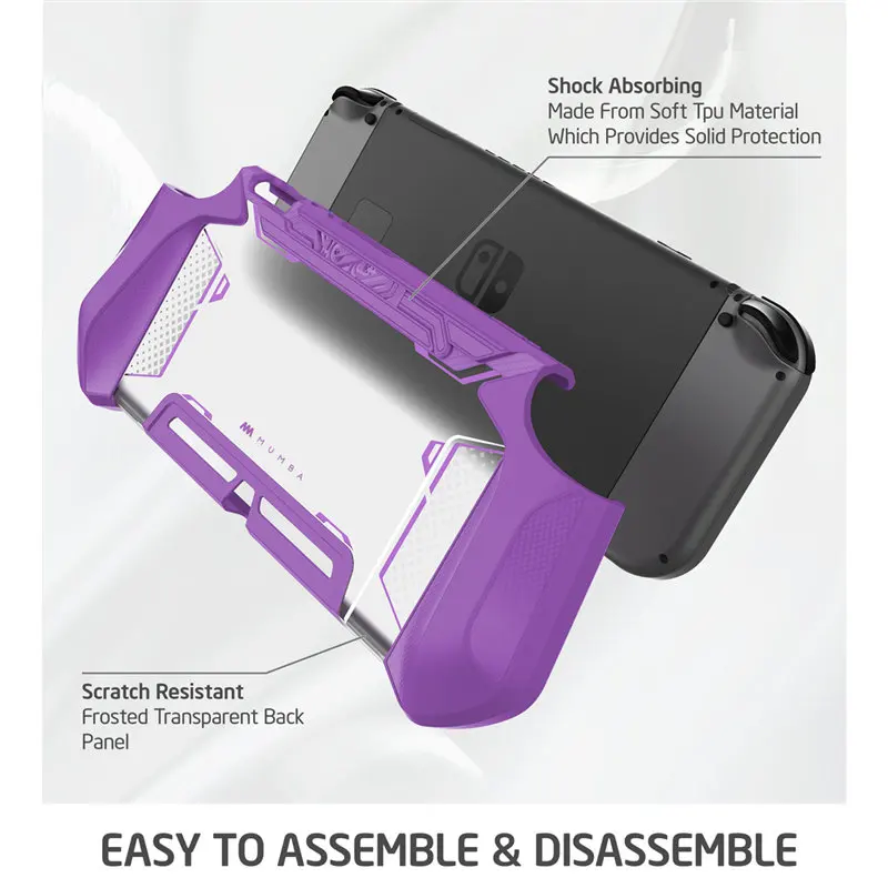 Nintendo Switch Case Mumba Series Blade Tpu Grip Protective Cover Dockable Compatible With Console & Joy-con Controller For - Image 6