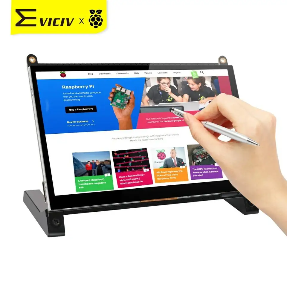 Eviciv 7 Inch Raspberry Pi 4 Touchscreen Rasberry 3 Portable Monitor Raspi 2 Zero Display 1024x600 60hz Raspberri Touch Screen Demo Board Accessories Aliexpress Eviciv 7 Inch Raspberry Pi 4 Touchscreen Rasberry 3 Portable Monitor Raspi 2 Zero Display 1024x600 60hz Raspberri Touch Screen Demo Board Accessories Aliexpress