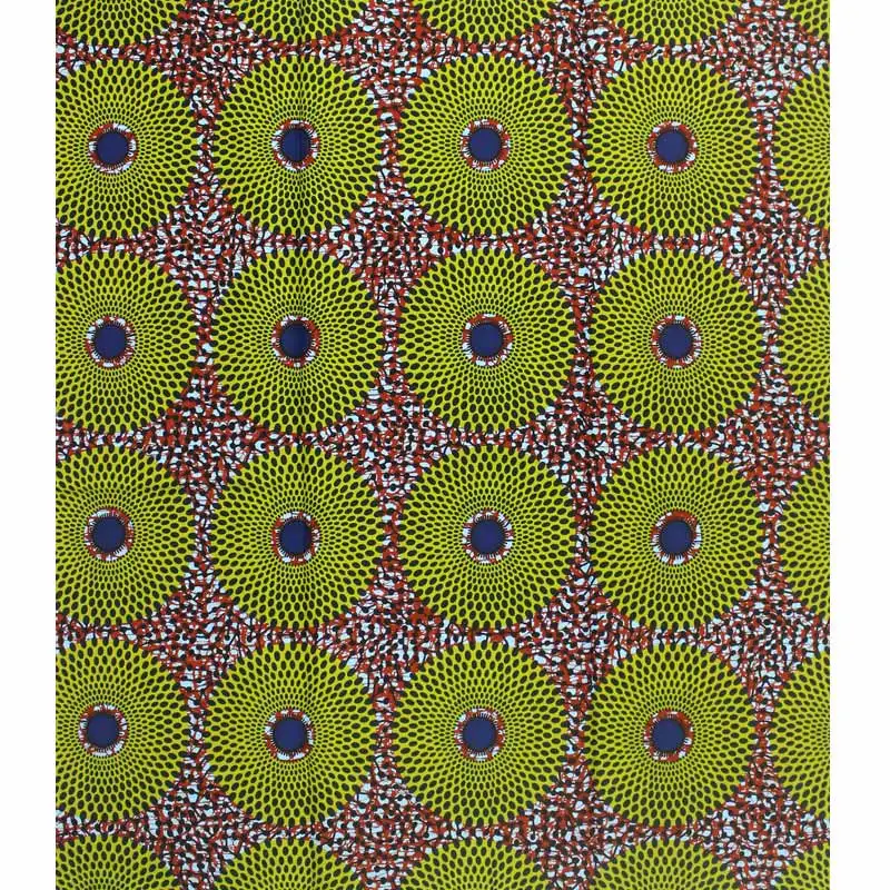 Африканская настоящая восковая Ткань 6 ярдов пагне воск tissus африканская ткань Анкара настоящий воск хлопок швейный материал для платья